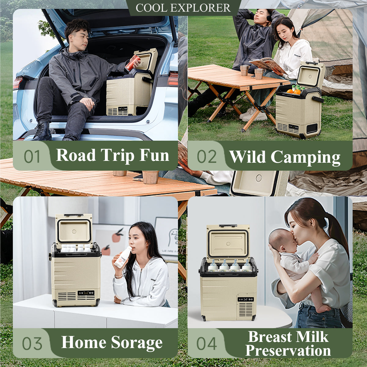 COOL EXPLORER K10 Portable Car Fridge 10L