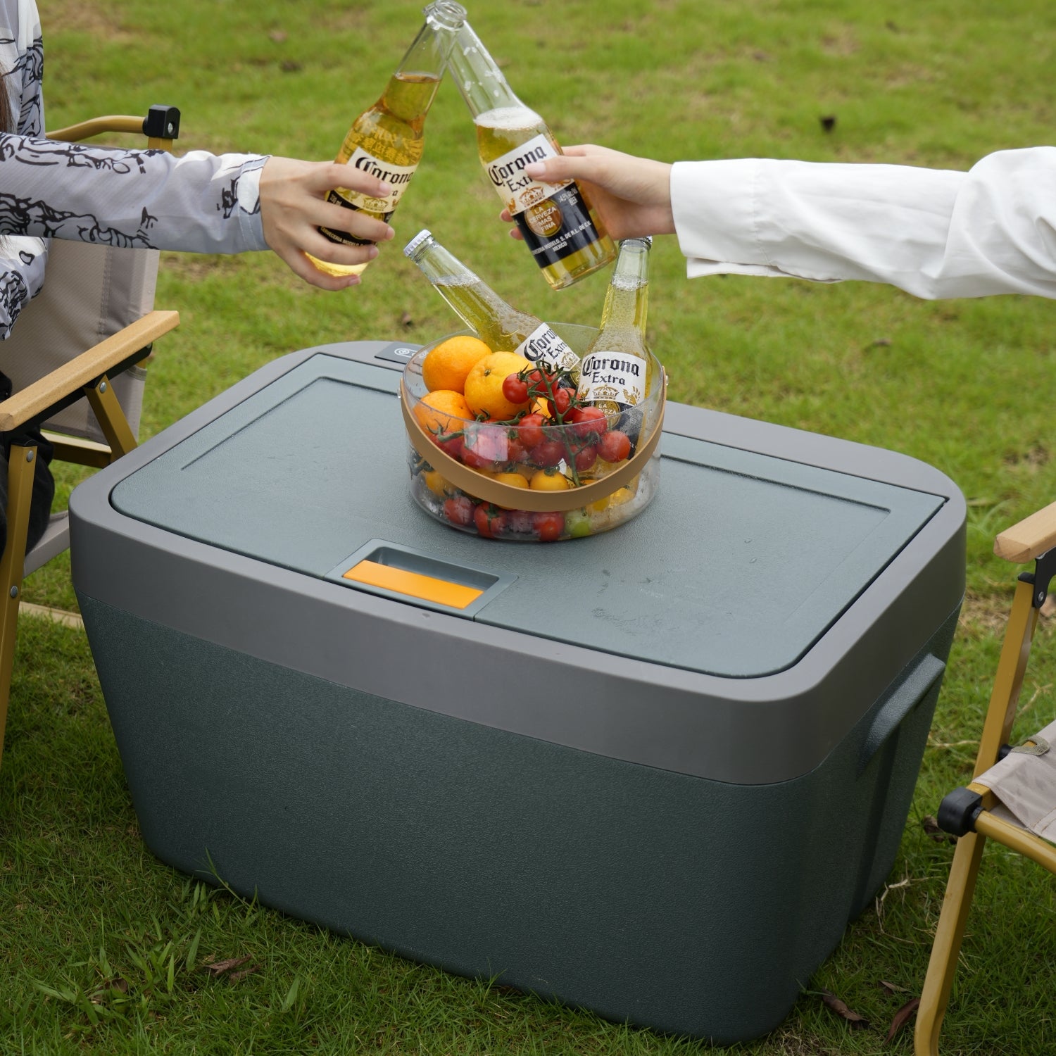 COOL-EXPLORER TY40 Portable Car Fridge Custom-Fit for Model Y Trunk Side Storage 40L